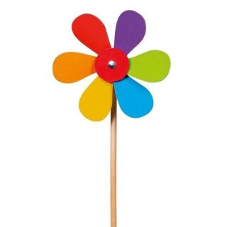 Windmühle Blume, aus Holz 37cm