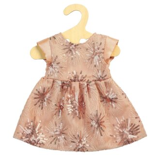 Puppen-Glitzerkleid "Rose© Gold", Gr. 28-35 cm