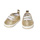 Puppen-Glitzer-Sneakers, gold, Gr. 38-45 cm