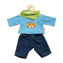 Puppen-Jeans mit Streifenshirt, Gr. 35-45 cm
