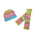 Puppen-Mütze und Schal Froschi, Gr. 38-45 cm