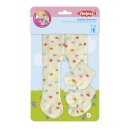 Puppen-Strumpfhose mit Söckchen Herz Konfetti, Gr....