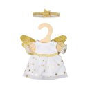 Puppen-Kleid Schutzengel mit Sternen-Haarband, mini, Gr....