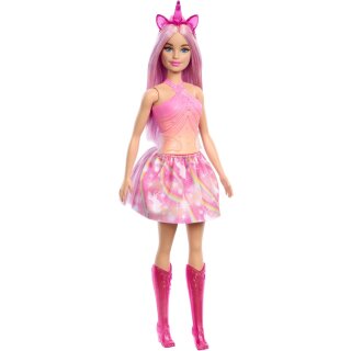 Barbie Einhorn Puppe mit pinken Haaren