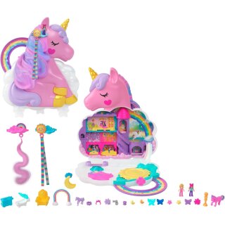 Polly Pocket Einhorn Haarspiel Schatulle