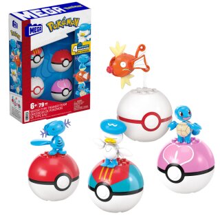 MEGA Pokémon 4 Wasser-Typ Pokémon Sets