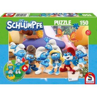 Schlumpfige Freunde, 150 Teile, mit Add-on (2 Figuren)