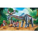 Brachiosaurus-Begegnung mit Luftkissenboot