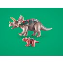 Triceratops mit Jungtier