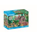 Triceratops mit Jungtier