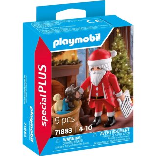Weihnachtsmann mit Wunschzettel