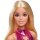 Barbie Fashionistas-Puppe in rosa Metallic-Minikleid mit herzförmiger Aussparung