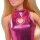 Barbie Fashionistas-Puppe in rosa Metallic-Minikleid mit herzförmiger Aussparung