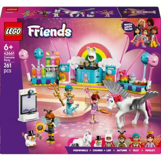 Kostümparty mit Einhorn und Fee