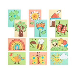 Bastelset Erstes Kleben Frühlingsbilder