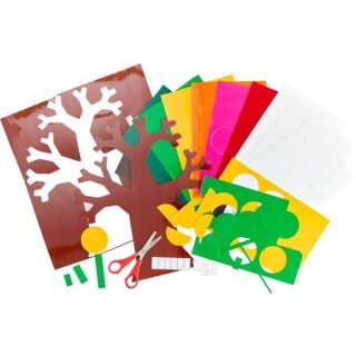 Bastelset Fensterbild Jahreszeiten