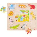 Einlegepuzzle Zootiere