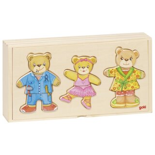 Anziehpuppenpuzzle Bärenfamilie
