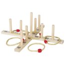 Ringwurfspiel mit 5 Sisalringen