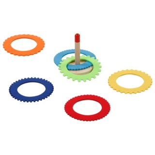 Ringwurfspiel mit 6 Filzringen