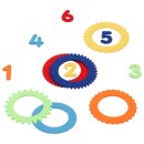 Ringwurfspiel mit 6 Filzringen