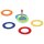 Ringwurfspiel mit 6 Filzringen