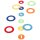 Ringwurfspiel mit 6 Filzringen