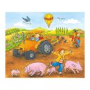 Würfelpuzzle Jahreszeiten auf dem Bauernhof