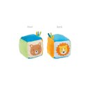 Würfel mit Knisterfolie und Glocke