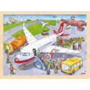 Einlegepuzzle Auf dem Flughafen