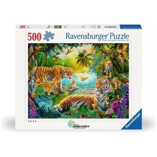 Tigerfamilie in der Oase
