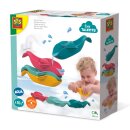 Fische in einer Reihe