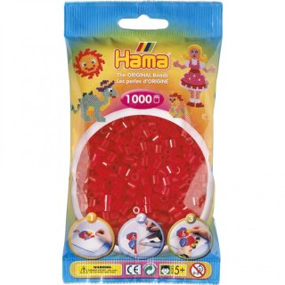 Hama Beutel 1.000 Stk Trans Rot (50)