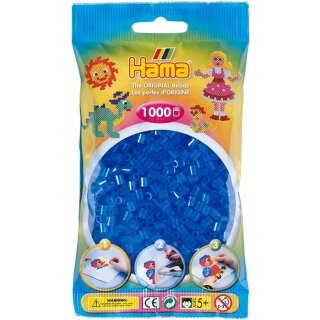 Hama Beutel 1.000 Stk Trans Blau (50)