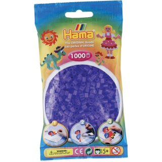 Hama Beutel 1.000 Stk Transparent Flieder (50)