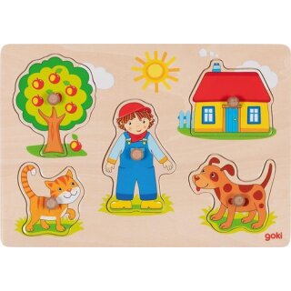 Katze, Hund,... Steckpuzzle