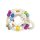 Greifling Elastik Regenbogenball 66