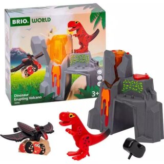 Dinosaurier-Vulkan mit Ausbruchsfunktion