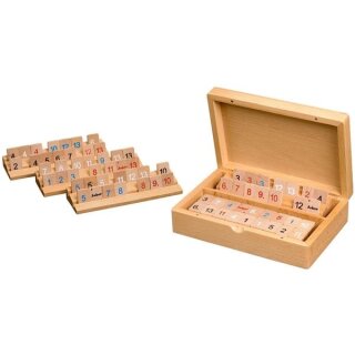 Rummy, Holzkassette, klein, Magnetverschluss