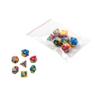 Würfel, oblivion, bunt, 7er Beutel
