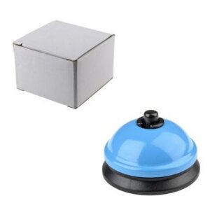 Tischglocke, Tischklingel, blau