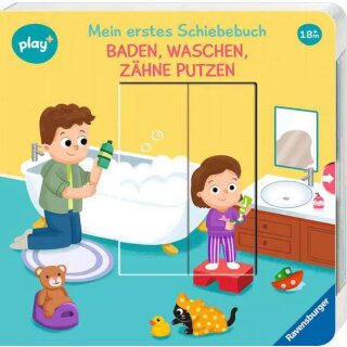 Schiebebuch: Baden,waschen,Zähne putzen