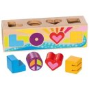 Sort Box Love 24x7x7cm, Holz