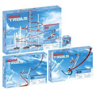 Playmobil Sky Trails 4er Set: 71969 Starter Kit, 71970 Air Lift, 71975 Construction Pack & 71976 Sky Ryder