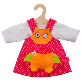 Puppen-Eulenkleid 2tlg 28-35cm