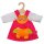 Puppen-Eulenkleid 2tlg 28-35cm