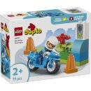 Blaues Polizeimotorrad