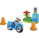 Blaues Polizeimotorrad