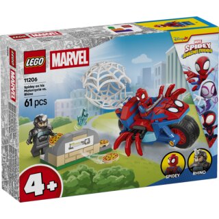 Spidey auf Motorrad vs. Rhino