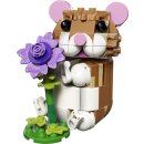 Niedlicher Hamster mit Blume